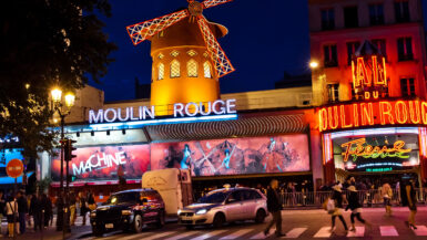 Moulin Rouge den røde mølle Paris